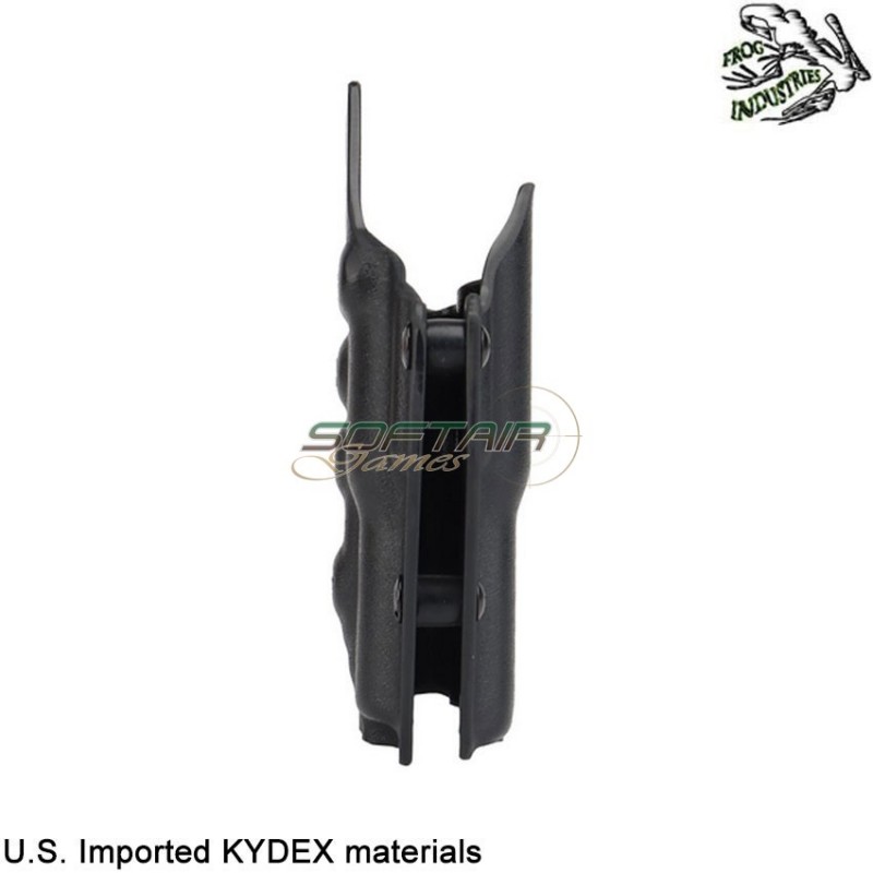 Fondina quick pull NERA U.S. KYDEX per glock c/xc1 torcia frog industries® (fi-wo-gb06b)
