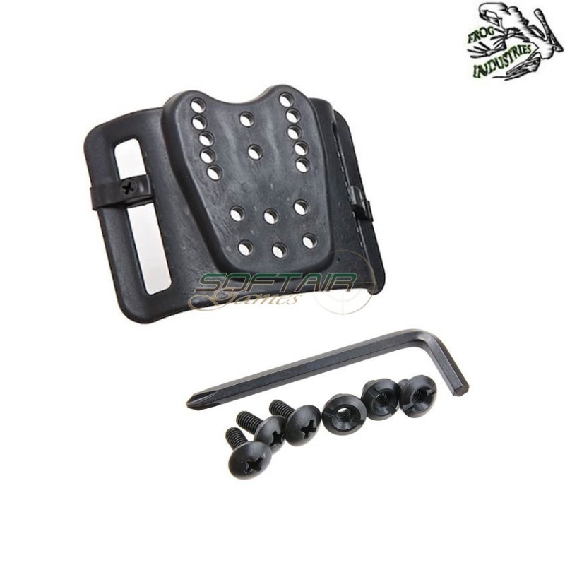 Fondina quick pull NERA U.S. KYDEX per glock c/xc1 torcia frog industries® (fi-wo-gb06b)