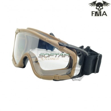 Maschera si-ballistic per elmetto dark earth fma (fma-003902)