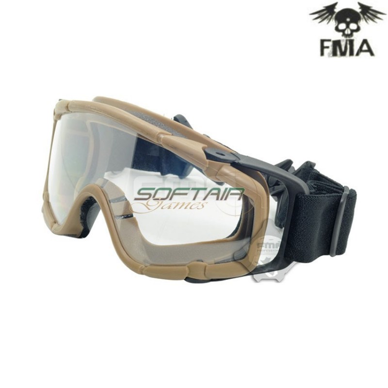 Maschera si-ballistic per elmetto dark earth fma (fma-003902)