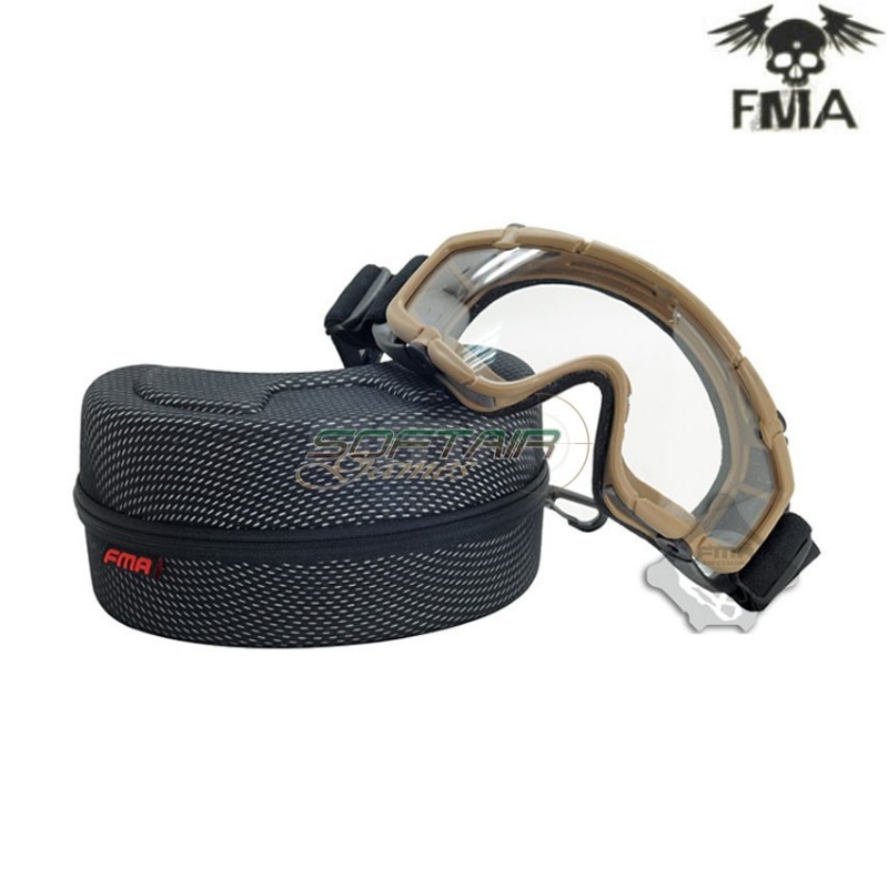 Maschera si-ballistic per elmetto dark earth fma (fma-003902)