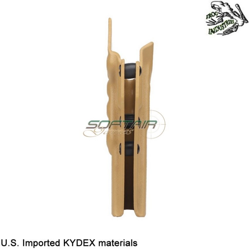 Holster quick pull TAN U.S. KYDEX for glock 34 frog industries® (fi-wo-gb10t)