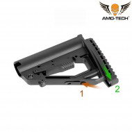 Calcio RUSSIAN style nero aeg AK12/AKM/AK74 amo-tech® (amt-stk-007)