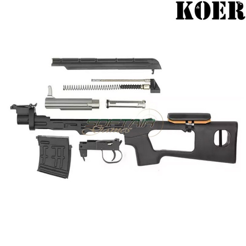 Spring rifle sniper SVD dragunov BLACK koer (kr-fb3345)