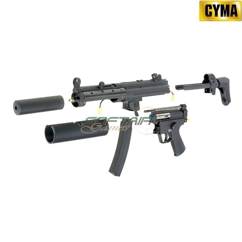 Fucile elettrico MP5 SD6 BLUE Edition NERO cyma (cm-fb2951)