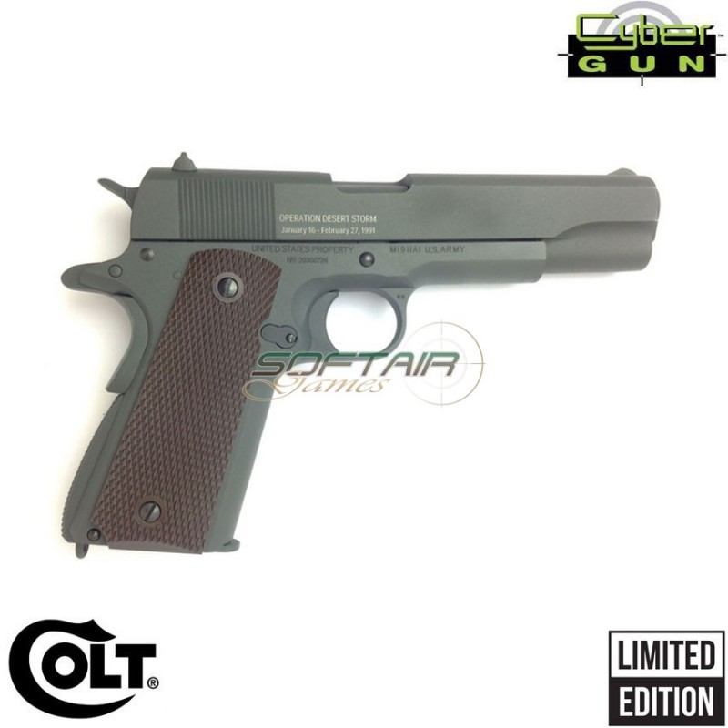 Pistola a CO2 colt 1911 limited edition "THE GULF WAR" cybergun (180500)