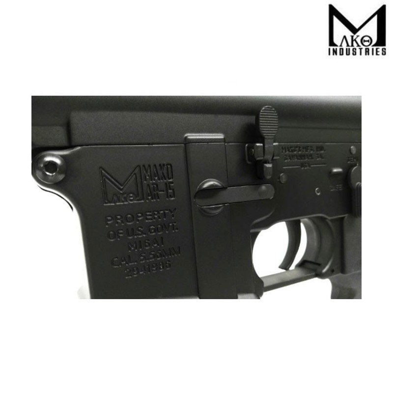 Electric Rifle Gen.2 Cqbr Mk18 Mod 0 Type Black Mako Industries (mo-m4cqbr)