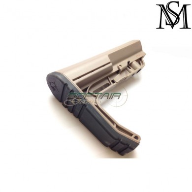 Calcio mft battlelink minimalist style DARK EARTH per aeg milsim series (ms-as-g030-de)