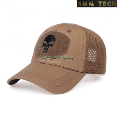 Baseball cap PUNISHER style COYOTE BROWN 6MM TECH (6mmt-18-cb)