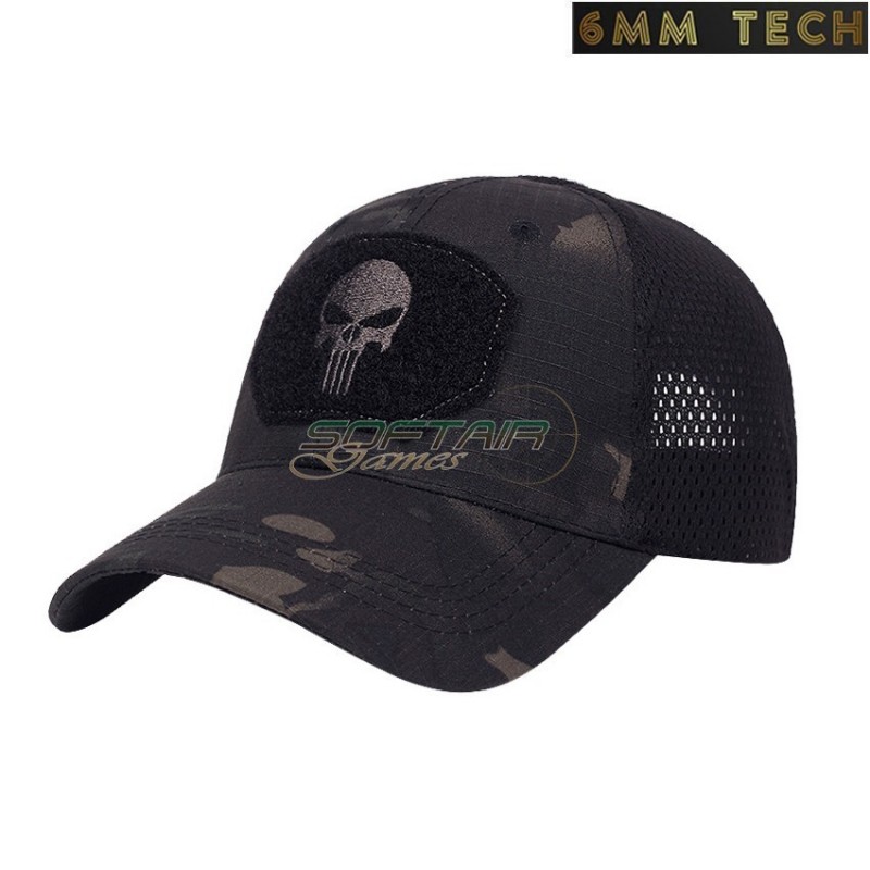 Baseball cap PUNISHER style MULTICAM BLACK 6MM TECH (6mmt-18-mcbk)