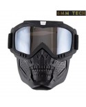 Speedsoft TERROR style BLACK mask SILVER lens 6MM TECH (6mmt-43-sv)