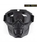 Speedsoft TERROR style BLACK mask CLEAR lens 6MM TECH (6mmt-43-cl)