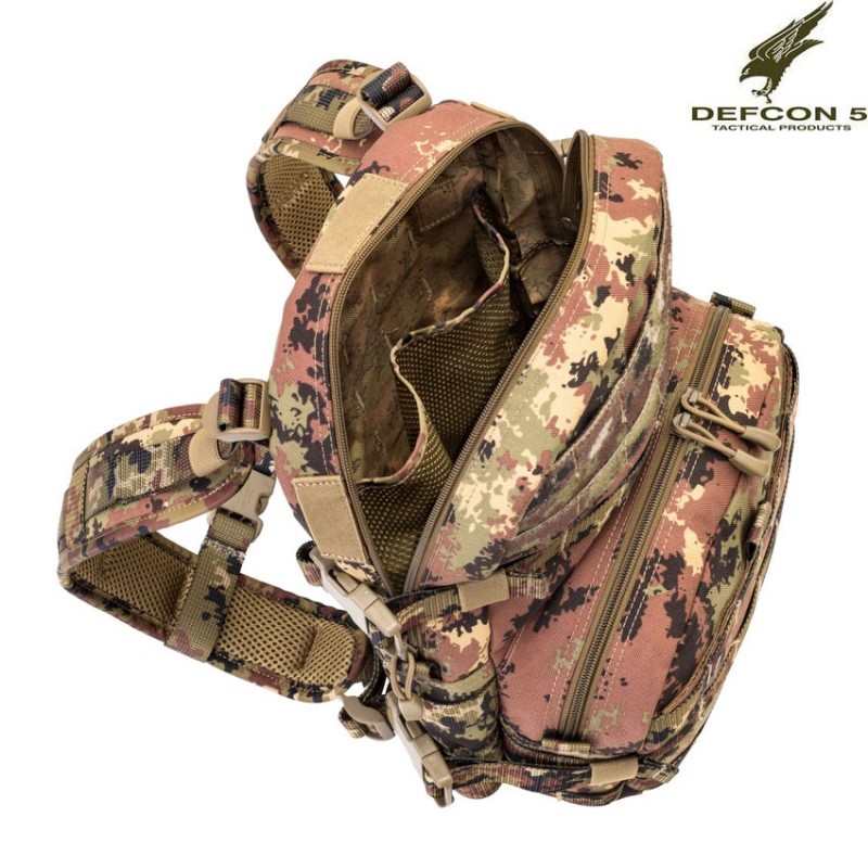 Tactical plate carrier + backpack ITALIAN CAMO defcon 5 (d5-bav21-vi)
