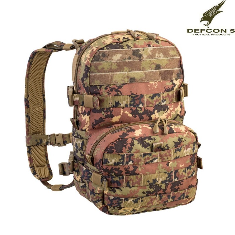 Tactical plate carrier + backpack ITALIAN CAMO defcon 5 (d5-bav21-vi)