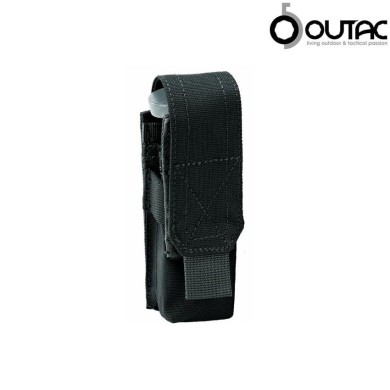 Single Pistol 9mm Magazine Pounch BLACK Outac (ot-pmo1-b)