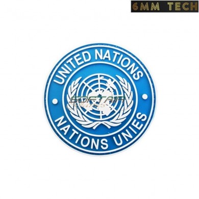 Patch PVC united nations round BLUE 6MM TECH (6mmt-45-bl)