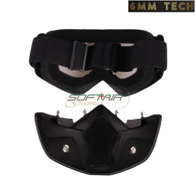 Speedsoft style BLACK mask BLACK lens 6MM TECH (6mmt-11-bk)