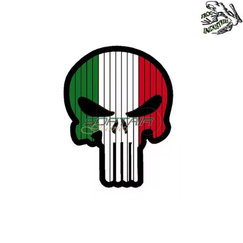 Patch 3d pvc skull ITALIA frog industries® (fi-ita-skull)