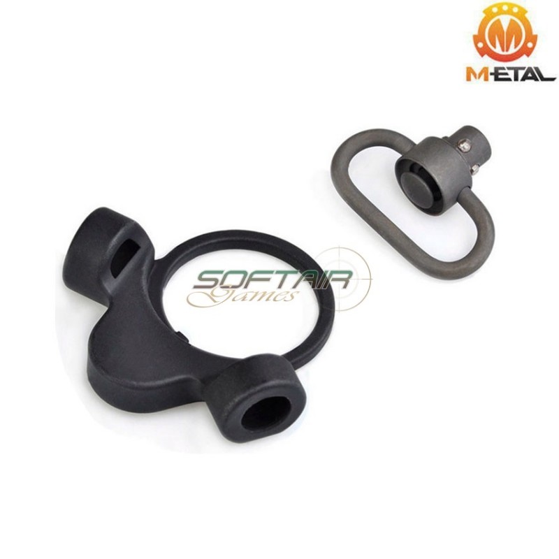 Tr. style M4 battle anello cinghia NERO per GBB metal® (me04013-bk)