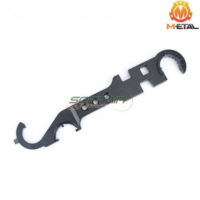 Chiave multifunzione TYPE 1 in acciaio metal® (me05002-bk)