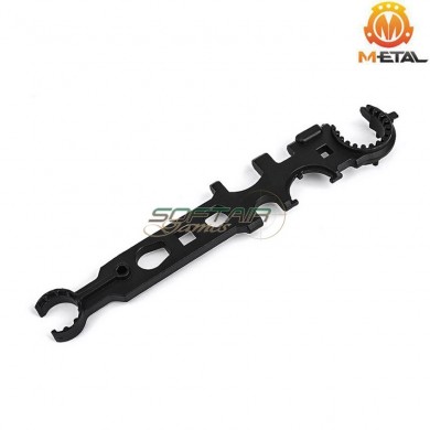 Chiave multifunzione TYPE 2 in acciaio metal® (me05011-bk)