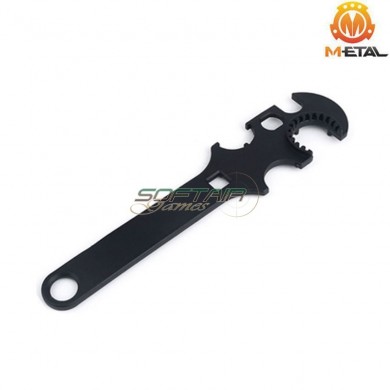 Chiave multifunzione TYPE 3 in acciaio metal® (me05012-bk)