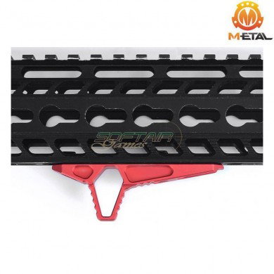 Angled foregrip ROSSA ASC. style hand-Stop keyMod & LC metal® (me06087-red)