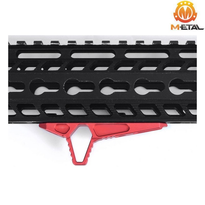 Angled foregrip ROSSA ASC. style hand-Stop keyMod & LC metal® (me06087-red)