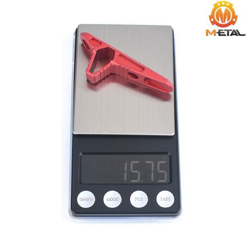 Angled foregrip ROSSA ASC. style hand-Stop keyMod & LC metal® (me06087-red)