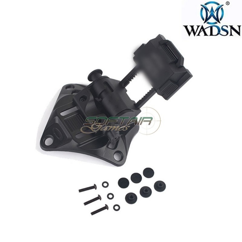 L4 G19 NVG fast helmet mount BLACK breakaway base wadsn (wm002-bk-lo)