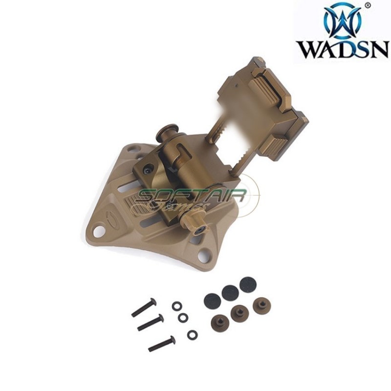 L4 G19 NVG fast helmet mount DARK EARTH breakaway base wadsn (wm002-de-lo)