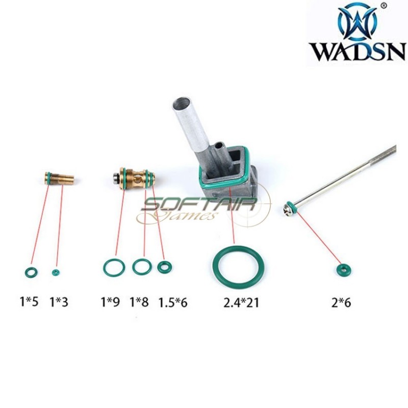 Set 10x ogni fluorine O-RING per pistola GBB wadsn (wcp009)