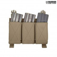 Removable triple elastic mag pouch COYOTE TAN warrior assault systems (w-eo-dfp-temp-ct)