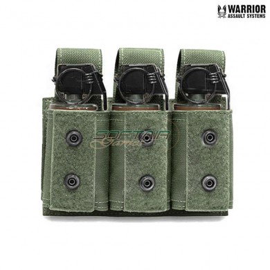Tasca tripla 40mm granata/piccola flashbang OLIVE DRAB warrior assault systems (w-eo-t40gp-od)