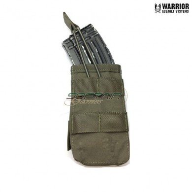 Single fast open ak magazine pouch RANGER GREEN warrior assault systems (w-eo-smop-ak-rg)
