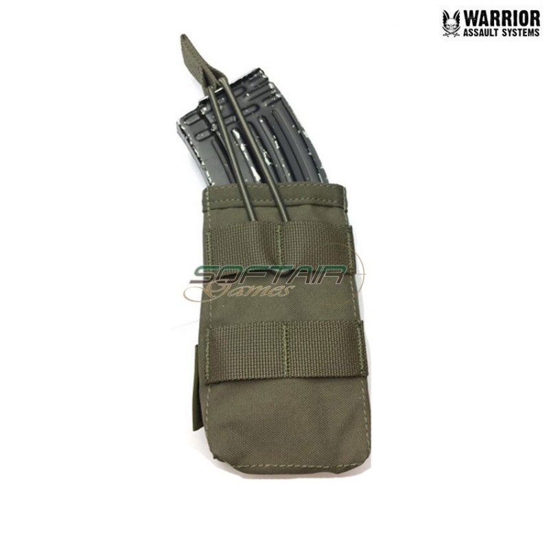 Single fast open ak magazine pouch RANGER GREEN warrior assault systems (w-eo-smop-ak-rg)