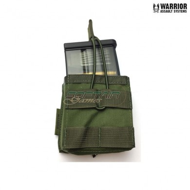 Tasca fast open short singola hk417 OLIVE DRAB warrior assault systems (w-eo-smop-417-od)