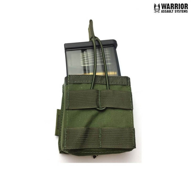 Single short fast open hk417 magazine pouch OLIVE DRAB warrior assault systems (w-eo-smop-417-od)