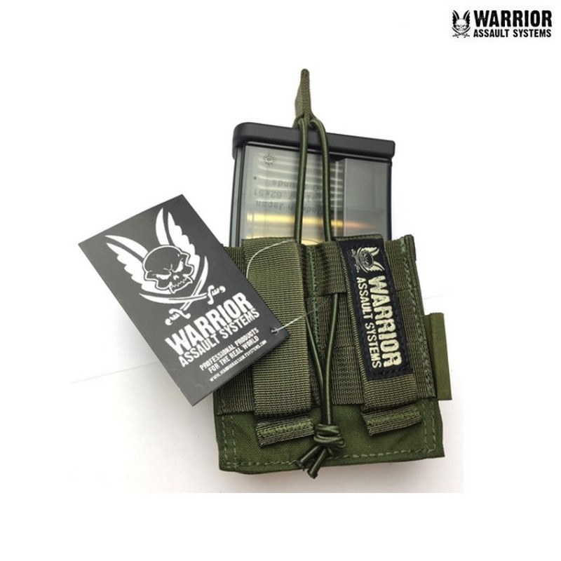 Tasca fast open short singola hk417 OLIVE DRAB warrior assault systems (w-eo-smop-417-od)