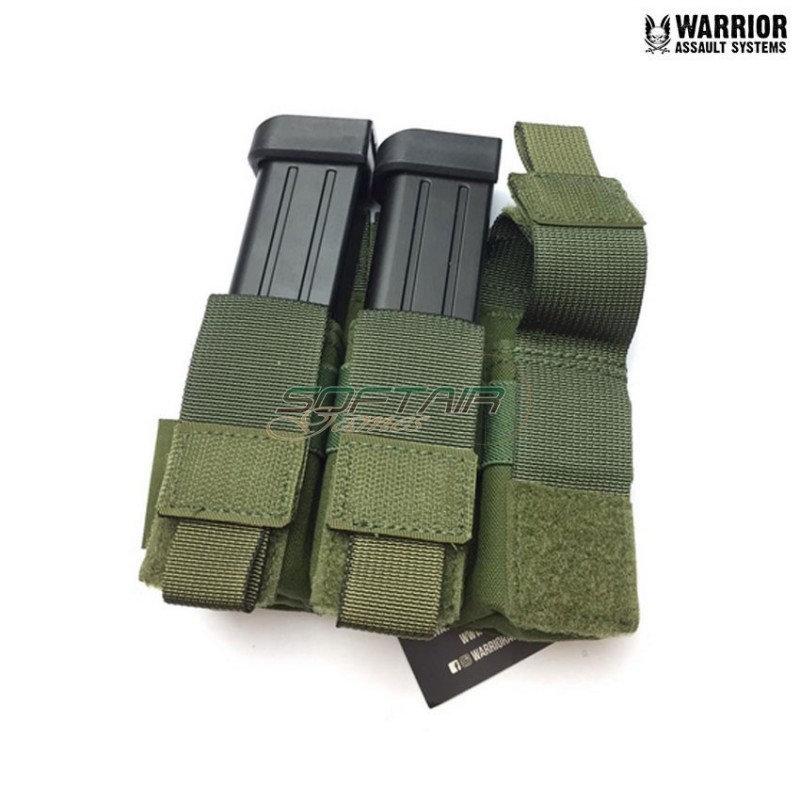 Tasca tripla action 9mm caricatori pistola OLIVE DRAB warrior assault systems (w-eo-tpda-9-od)