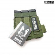 Triple 9mm pistol magazines pouch OLIVE DRAB warrior assault systems (w-eo-tpda-9-od)