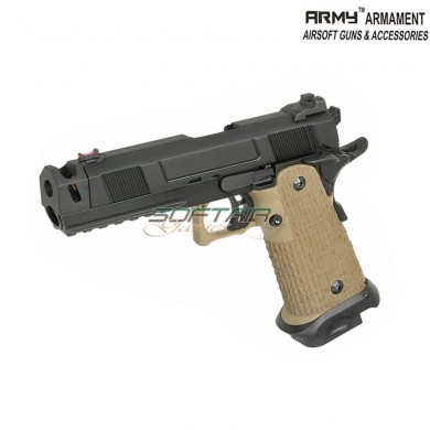 Gas gbb pistol custom 5.1 hi-capa TAN w/costa compensator army™ armament® (arm-r501-tan)