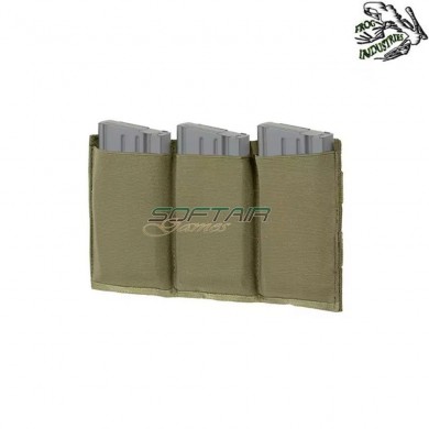 Tasca tripla elastica 7.62 OLIVE DRAB frog industries® (fi-m51613127-od)