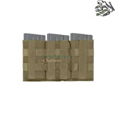 Triple elastic pouch 7.62 OLIVE DRAB frog industries® (fi-m51613127-od)