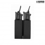 Laser cut double bungee pistol pouch BLACK warrior assault systems (w-lc-dbpp-blk)