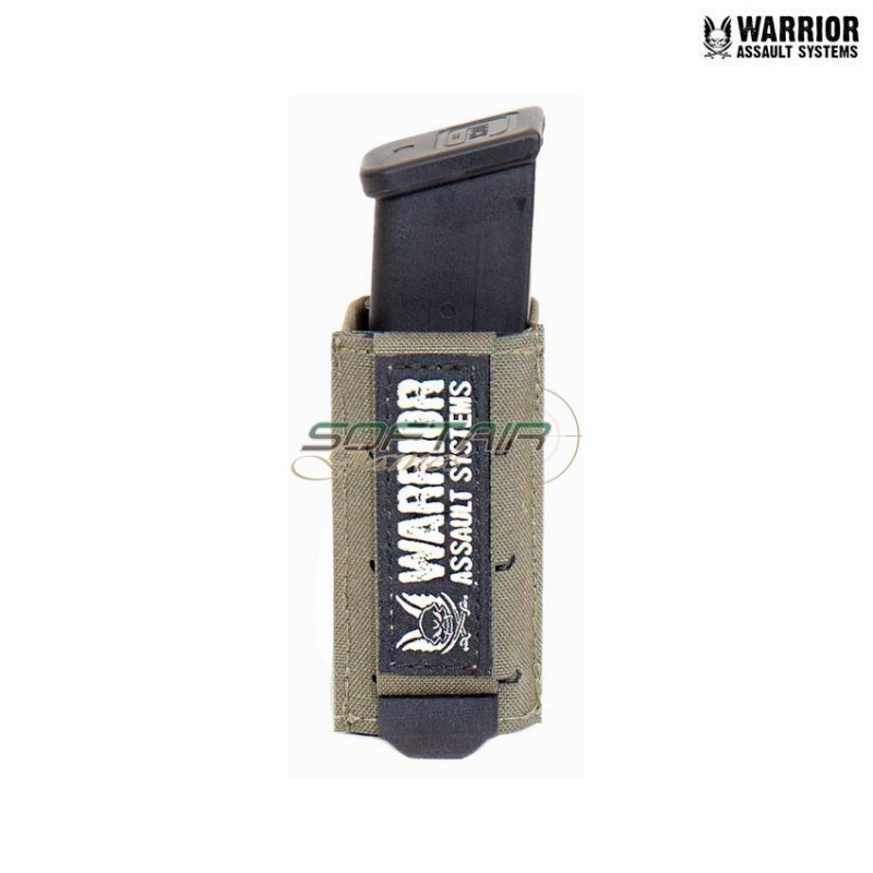 Laser cut single snap mag pouch 9mm short RANGER GREEN warrior assault systems (w-lc-ssmp-9-s-rg)