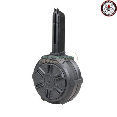 DRUM gas magazine 300bb BLACK for smc-9/gtp9 g&g (gg-08197)