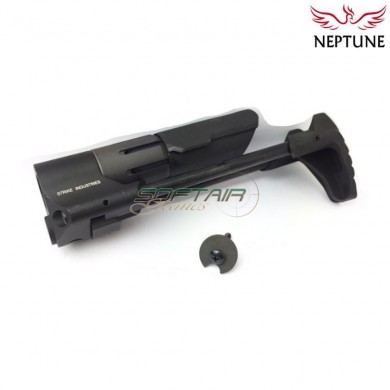 PDW viper si style BLACK stock for aeg m4 neptune (nte-221)