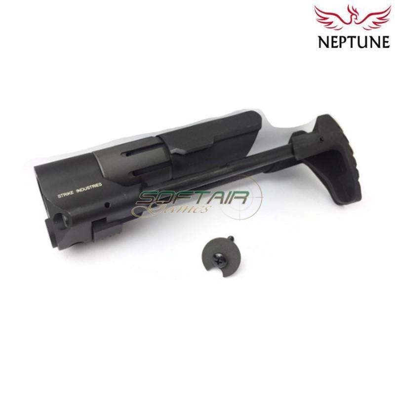 PDW viper si style BLACK stock for aeg m4 neptune (nte-221)