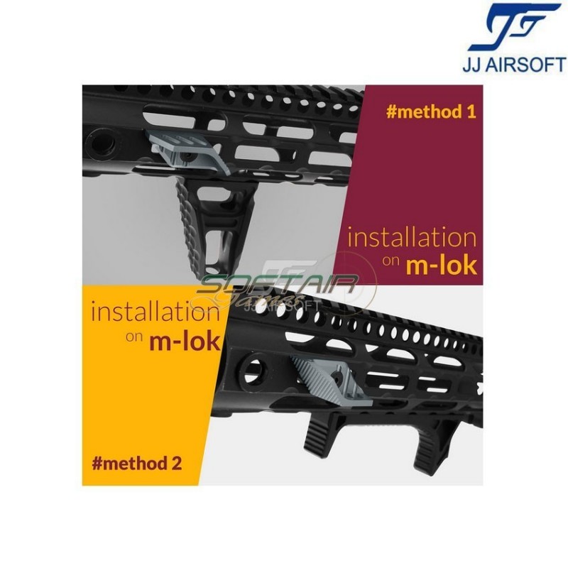 TMRS Left Thumb Rest per KeyMod & LOC NERO jj airsoft (ja-1387-bk)